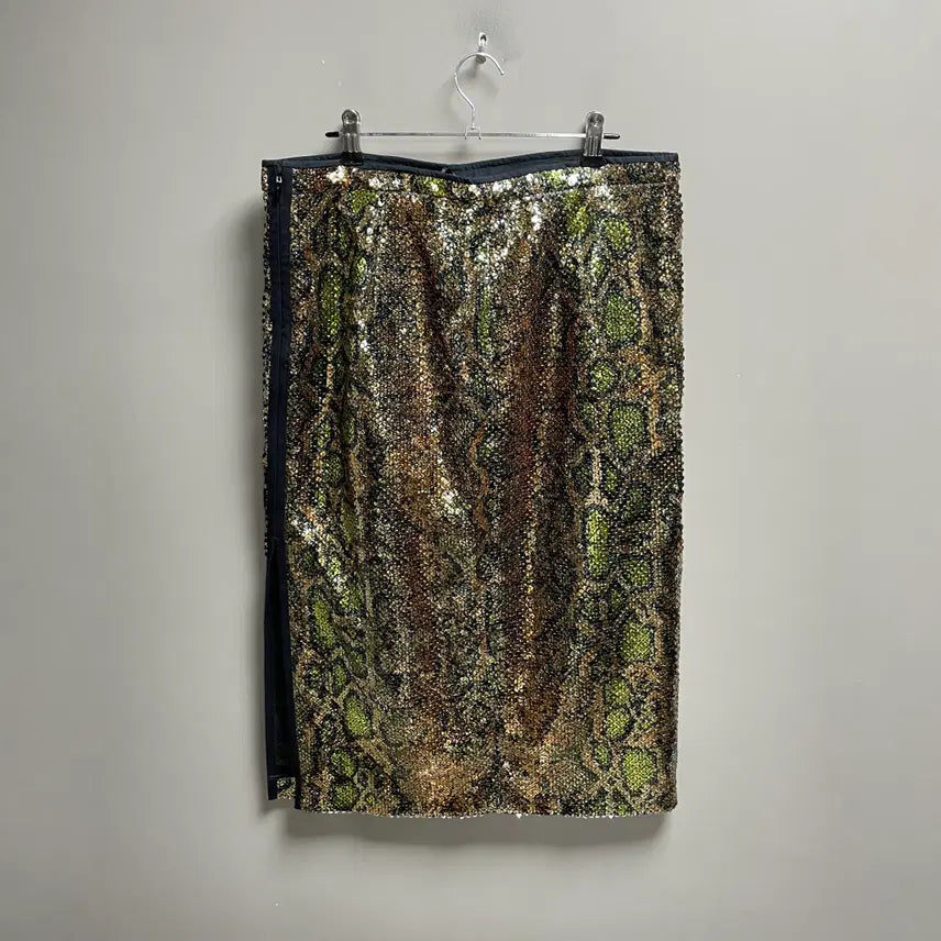 [BUNJANG] Number Twenty-One Sequin Skirt / 넘버투애니원 스팽글 스커트