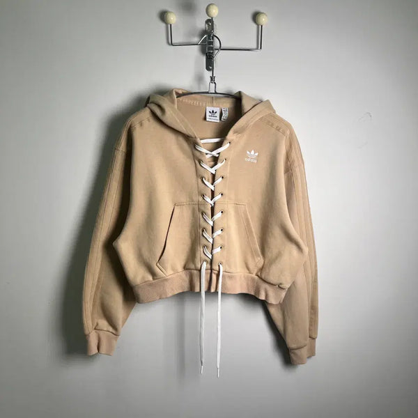 [BUNJANG] Adidas Originals Always Lace-Up Hoodie XS / ADIDAS 아디다스 올웨이즈 오리지널 레이스업 후드티 XS
