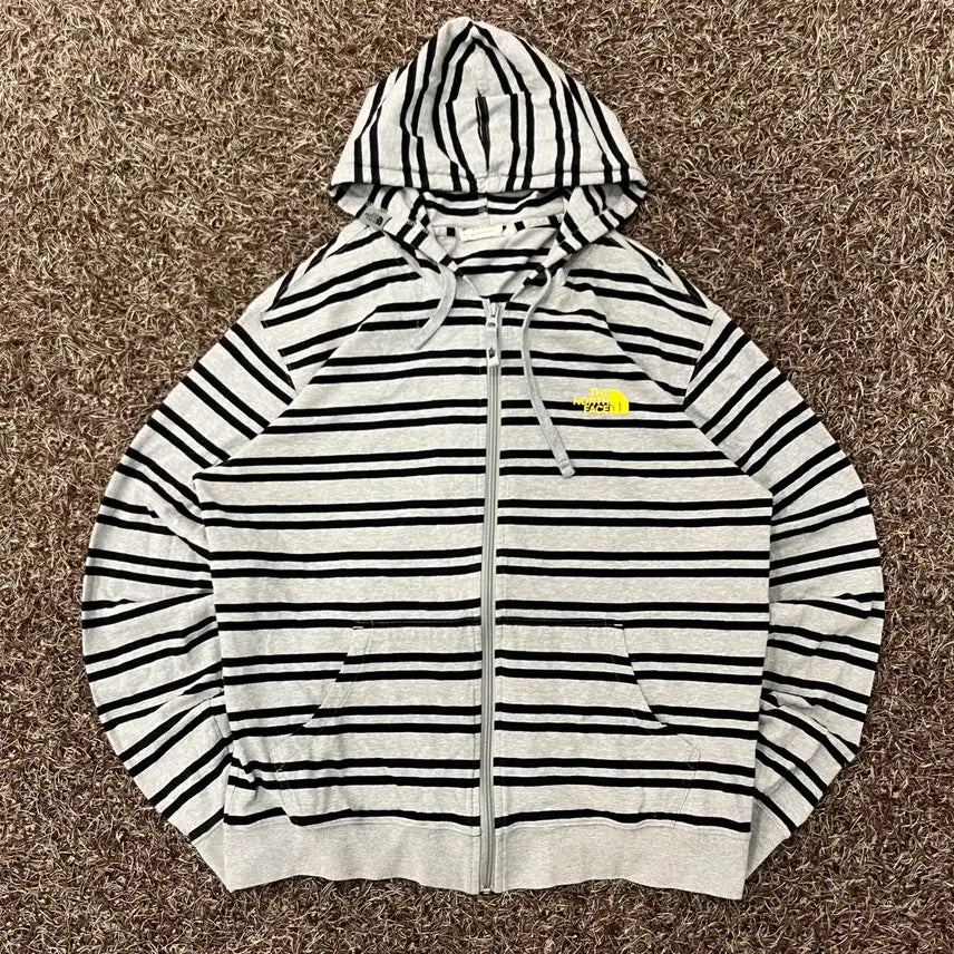 [BUNJANG] The North Face Stripe Hooded Zip-Up / L 노스페이스 스트라이프 후드집업