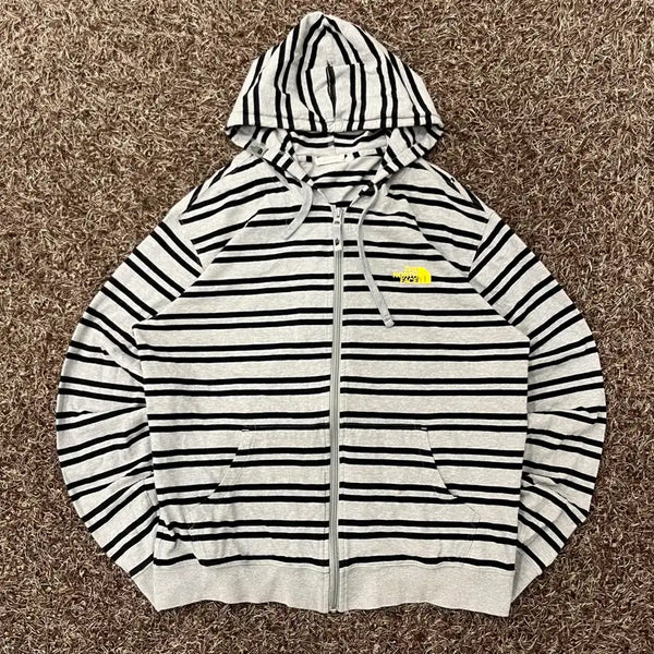 [BUNJANG] The North Face Stripe Hooded Zip-Up / L 노스페이스 스트라이프 후드집업