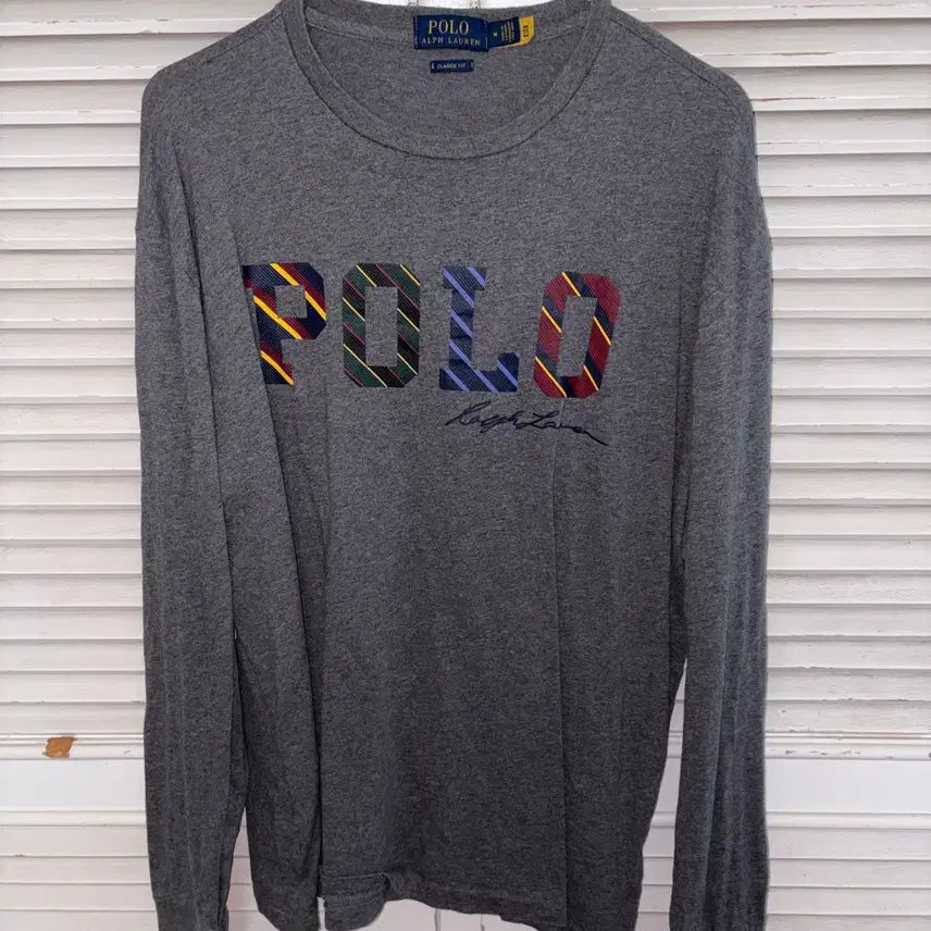 [BUNJANG] Polo Ralph Lauren Men's Long Sleeve T-Shirt Gray XXS / 폴로 랄프로렌 남성 긴팔 티셔츠 그레이