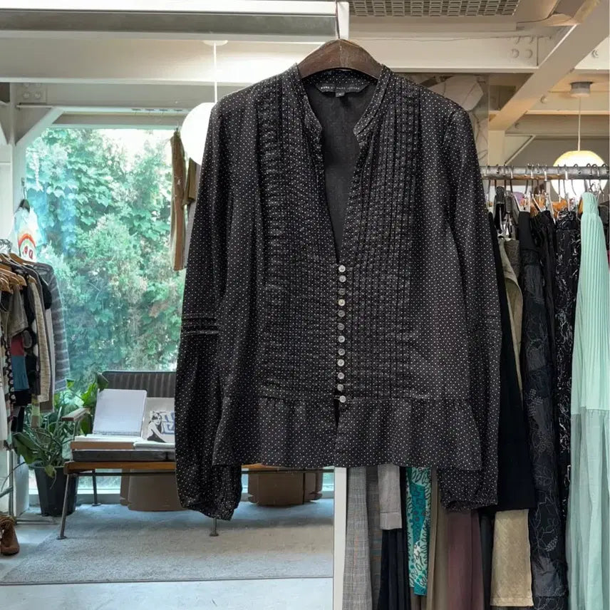 [BUNJANG] Marc by Marc Jacobs Polka Dot Pin-Tuck Blouse / 마크 바이 마크 제이콥스 도트 핀턱 블라우스