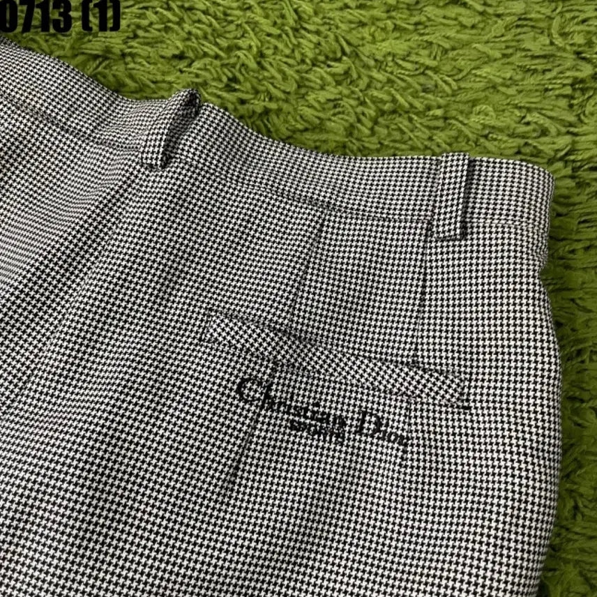 [BUNJANG] Christian Dior Check Pattern Cotton Pants (Size 26-27) / 크리스챤디올 체크 패턴 바지 팬츠  26-27