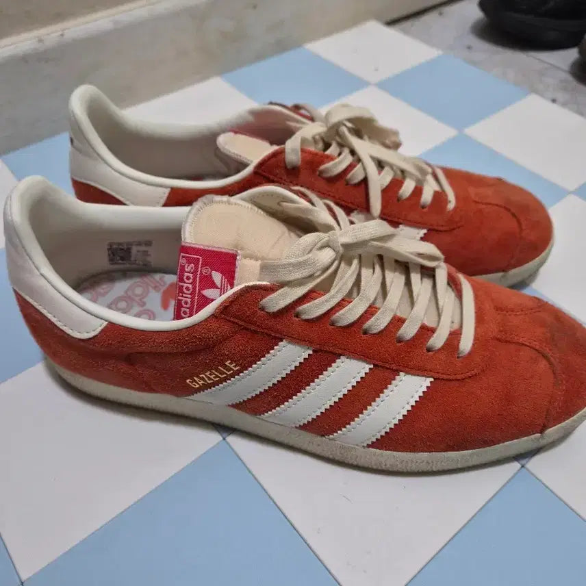 [BUNJANG] Adidas Gazelle Prelover Sneakers Orange White Size 260 / 아디다스 가젤 프리러버 260