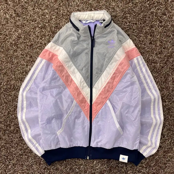 [BUNJANG] Adidas Multicolor Windbreaker Jacket / 90 아디다스 멀티컬러 윈드브레이커 바람막이 자켓