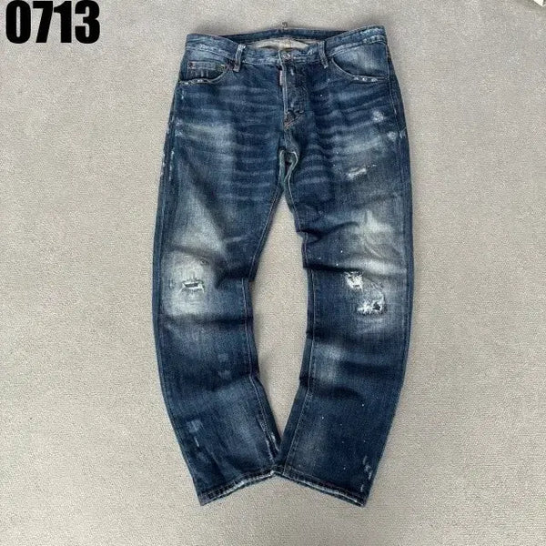 [BUNJANG] Dsquared2 Men's Blue Washing Distressed Jeans Size 52 / 디스퀘어드2 청바지 남성 청바지 블루워싱 데미지52