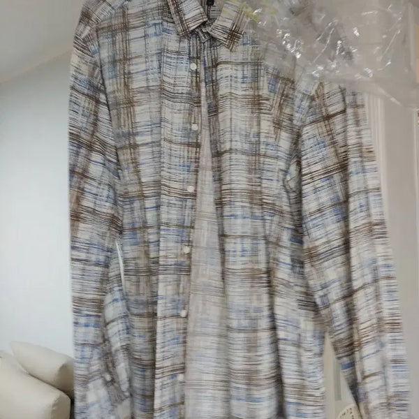 [BUNJANG] TANDY Check Pattern Long Sleeve Shirt / 텐디 셔츠 남방