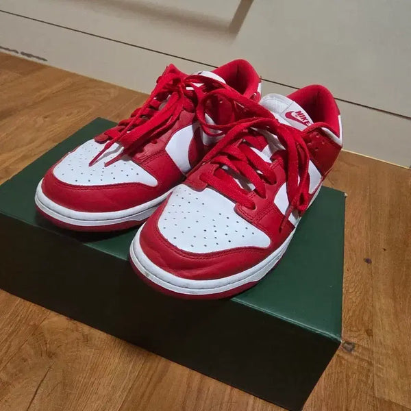 [BUNJANG] Nike Dunk Low University Red Shoes / 나이키 덩크로우 유니버시티 레드 270