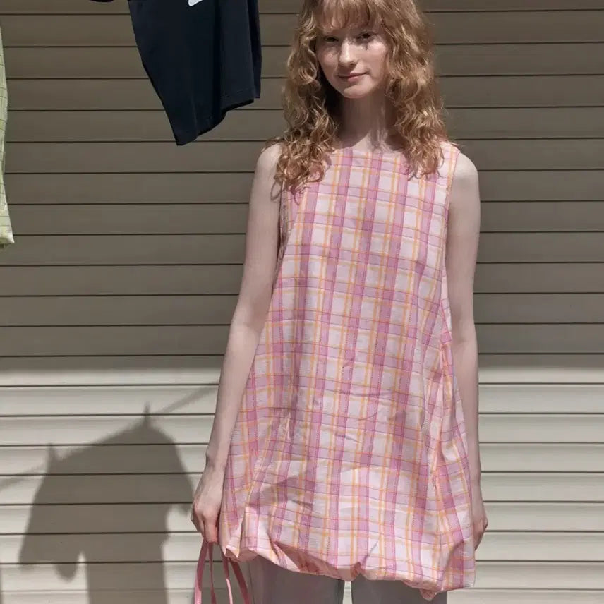 [BUNJANG] Check Pattern Mini Dress / 바니쉬먼트 원피스