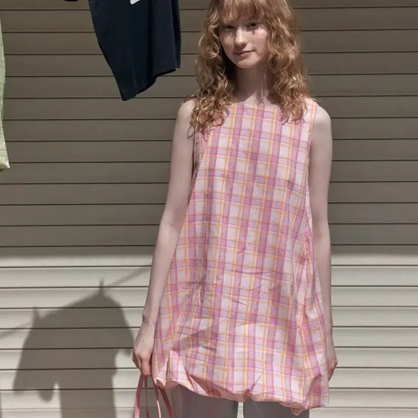 [BUNJANG] Check Pattern Mini Dress / 바니쉬먼트 원피스