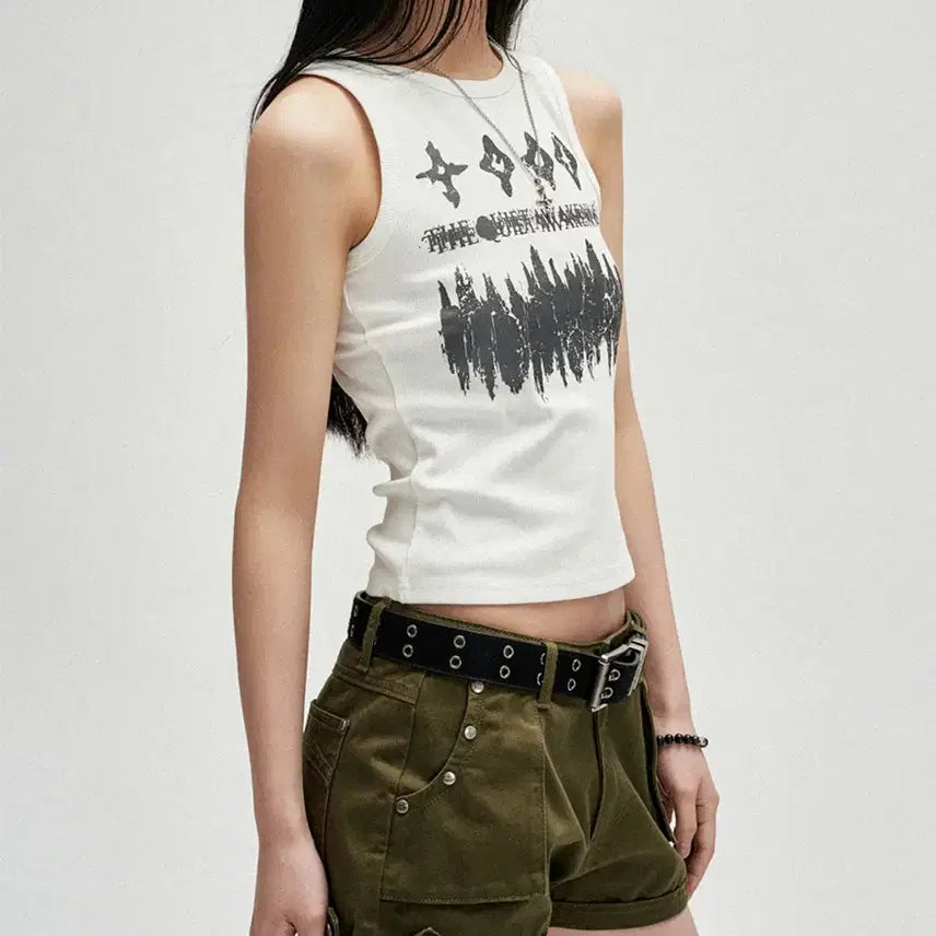 [BUNJANG] Not For Nerds W Stud Pocket Micro Shorts - Khaki / 낫포너드 W Stud Pocket Micro Shorts - Khaki