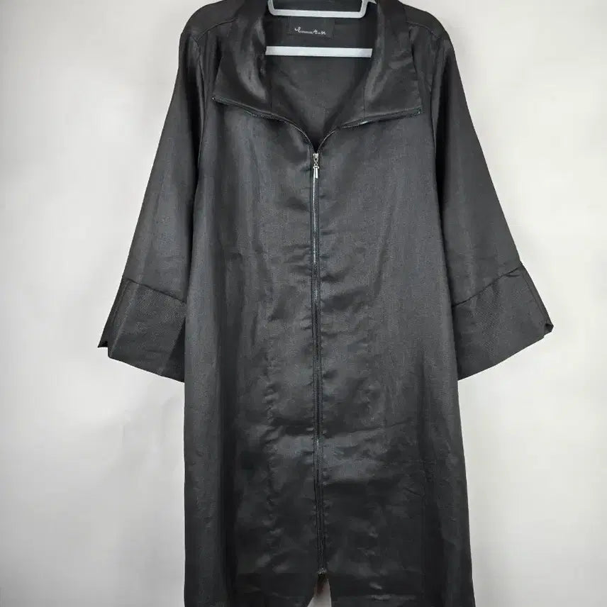 [BUNJANG] Kim Dohyeong Designer 100% Linen Loose Fit Zip-Up Long Jacket / [무료배송]김도형 디자이너 F 마 100% 루즈핏 집업 롱 자켓 마담