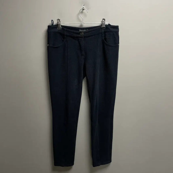 [BUNJANG] Chanel Black Pinstripe Pants / 샤넬 블랙 핀스트라이프 팬츠