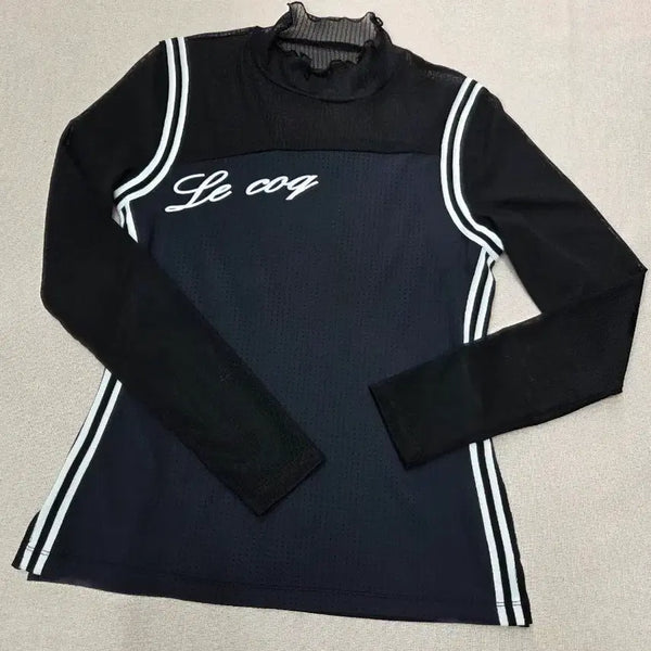 [BUNJANG] Le Coq Sportif Golf Long Sleeve T-Shirt Black / 르꼬끄 골프 긴팔 티셔츠 블랙