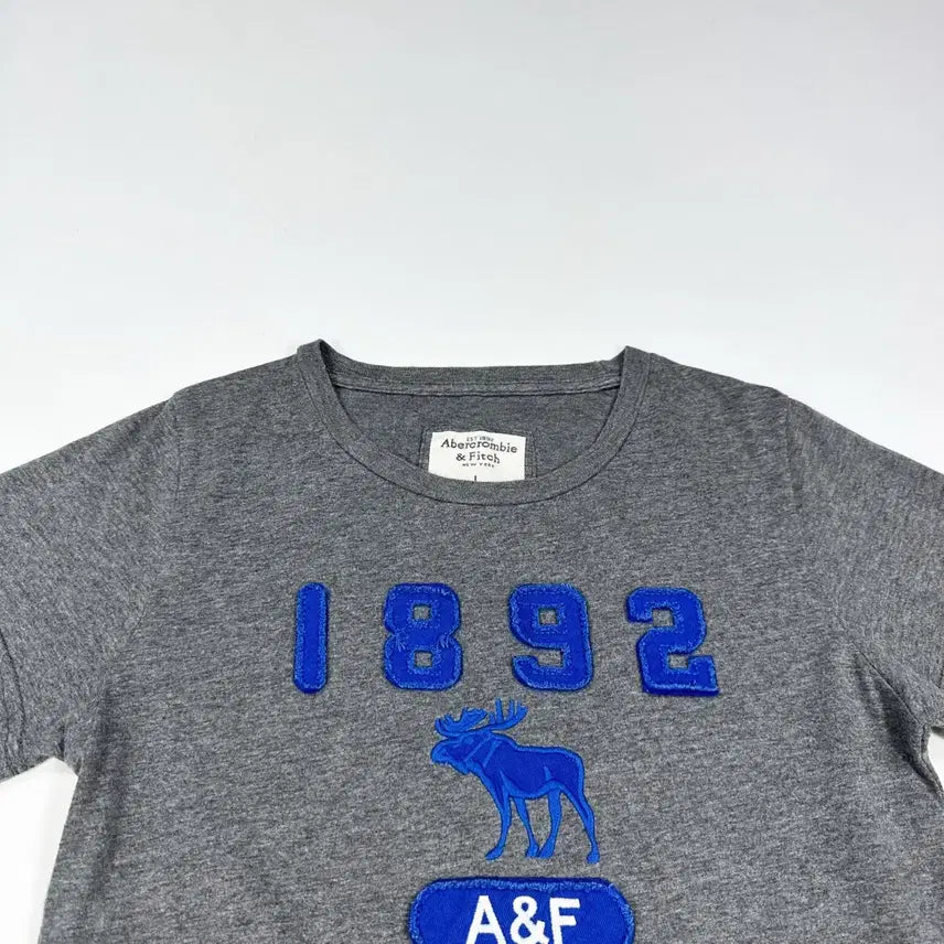 [BUNJANG] Abercrombie & Fitch New York Charcoal Short Sleeve T-Shirt (Women's L) / 아베크롬비 뉴욕 차콜 반팔티셔츠 (L 여성추천)