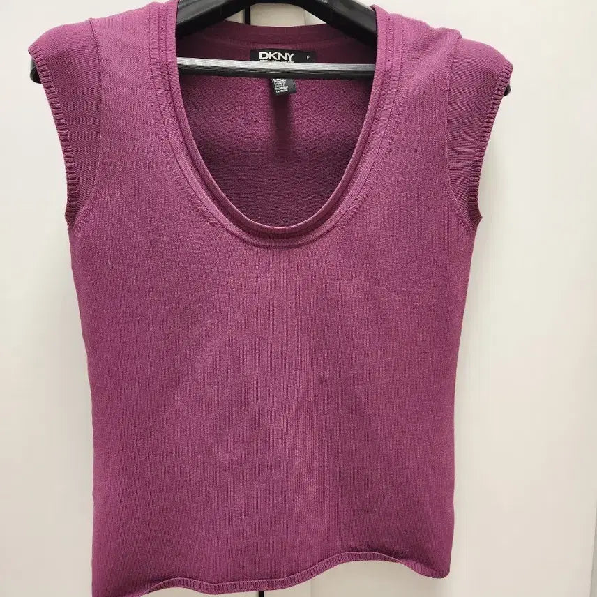 [BUNJANG] DKNY Purple Knit Sleeveless Top / DKNY 퍼플 니트 민소매 P