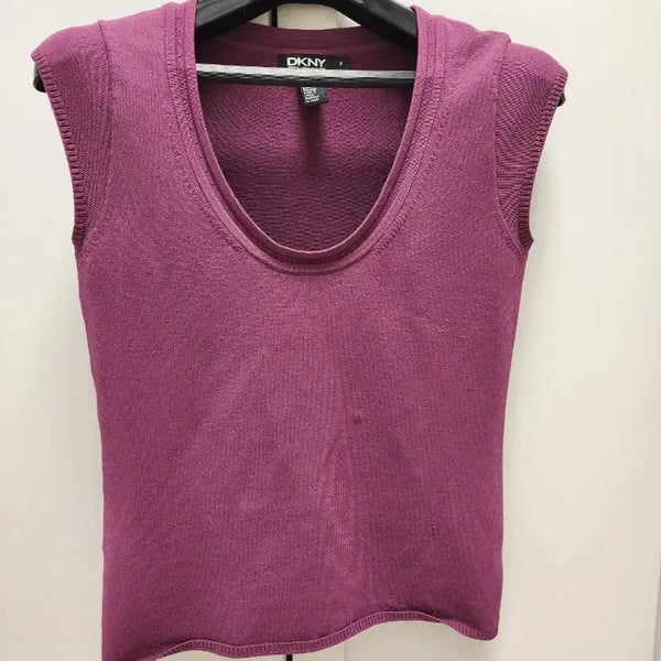 [BUNJANG] DKNY Purple Knit Sleeveless Top / DKNY 퍼플 니트 민소매 P