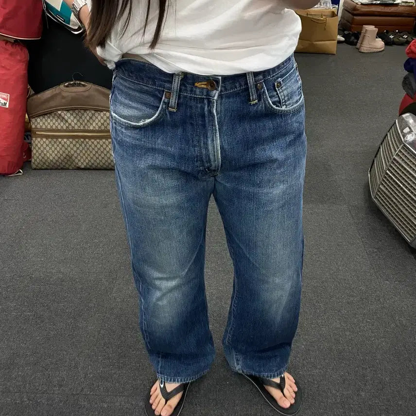 [BUNJANG] Edwin 505X Selvage Denim Pants / Edwin 에드윈 505X 셀비지 데님팬츠