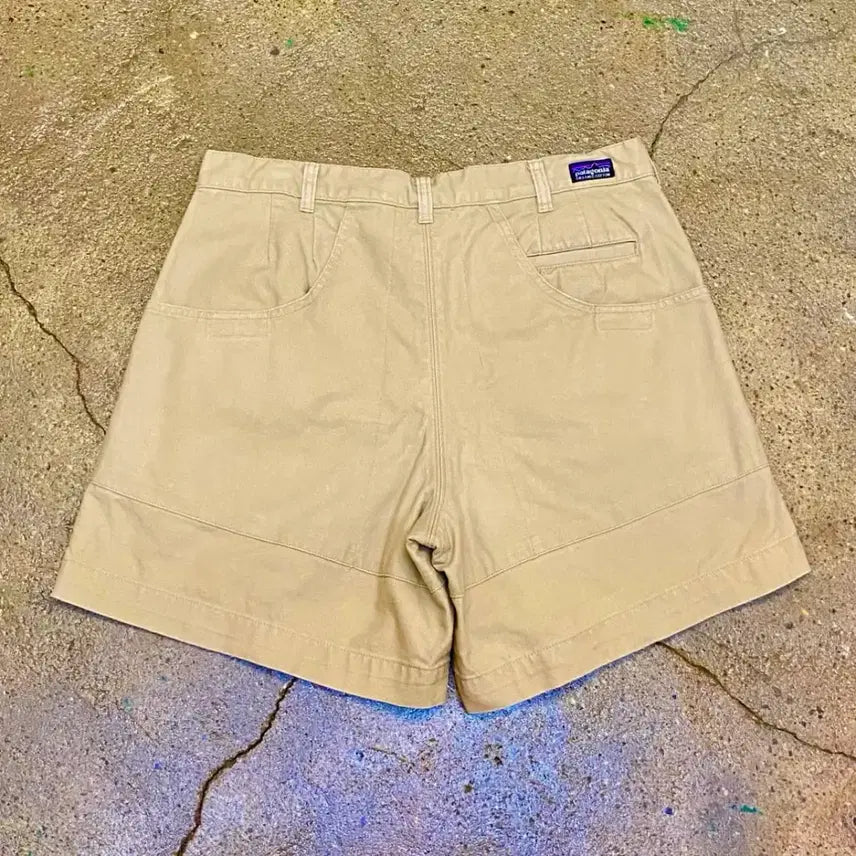 [BUNJANG] 90s Vintage Patagonia Beige Cotton Shorts / 90s 미국빈티지 파타고니아 베이지 코튼 팬츠 반바지