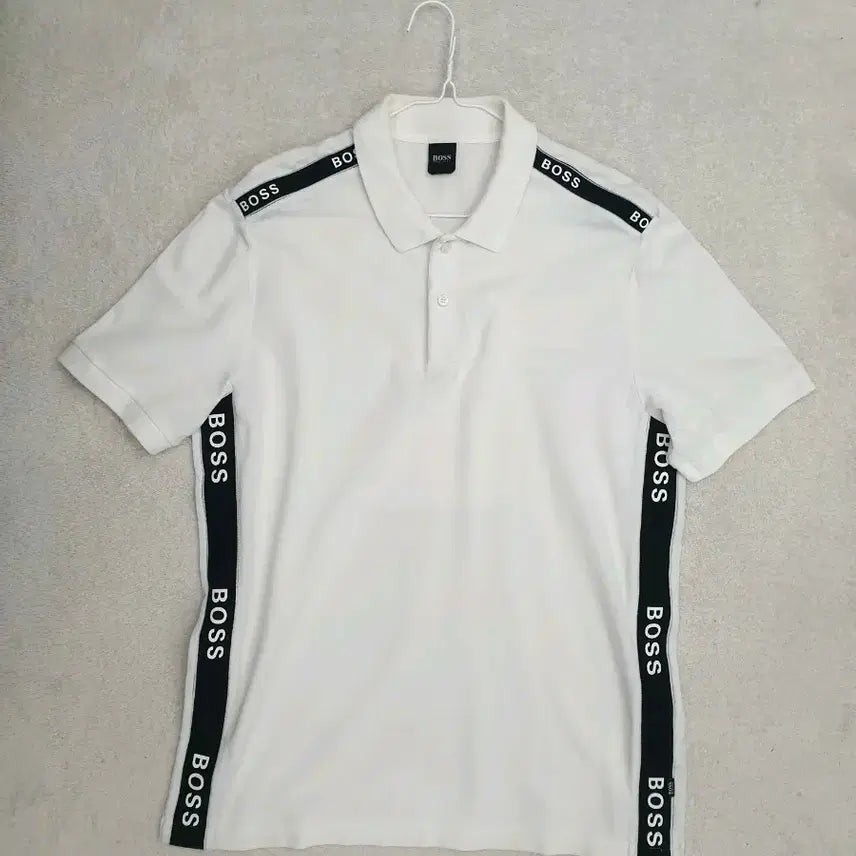 [BUNJANG] Boss Polo Shirt White L (Korean 105) / 보스 카라티 (105)