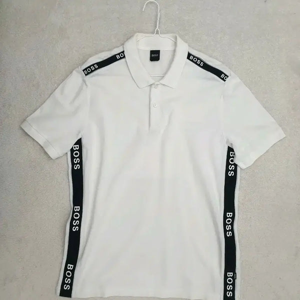 [BUNJANG] Boss Polo Shirt White L (Korean 105) / 보스 카라티 (105)