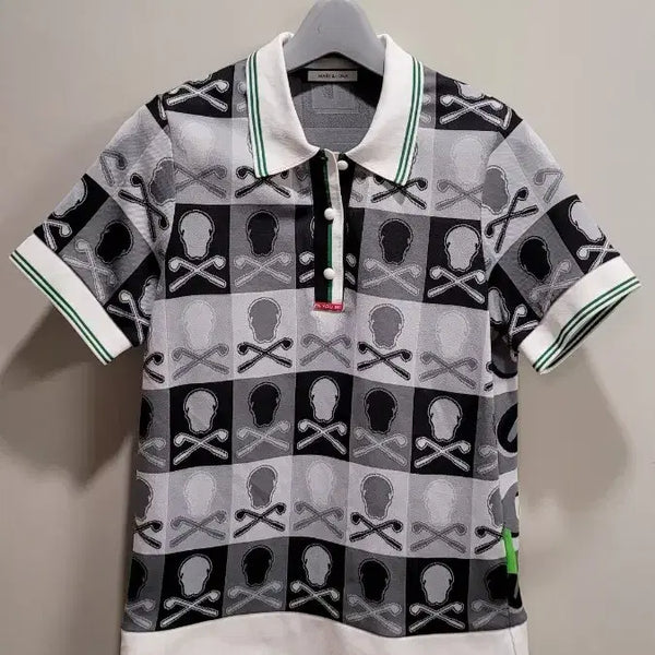 [BUNJANG] MARK&NONA Women's Golf T-Shirt Skull Pattern / 마크앤 노나 여성 골프 티셔츠