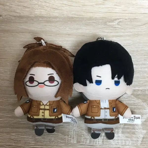 [BUNJANG] Attack on Titan Mini Doll Keychain (Hanji, Levi) / 진격거 인형 키링