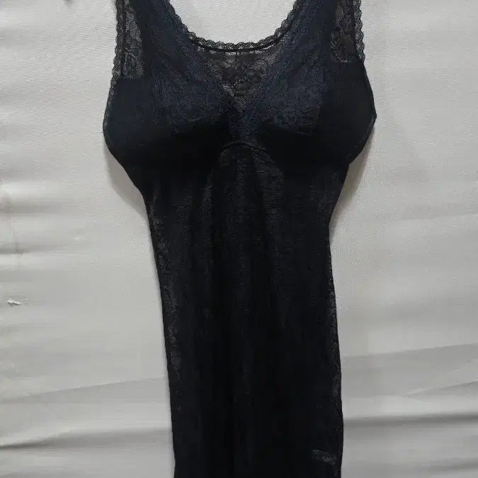 [BUNJANG] Black Lace Cap Slip Size 95 / 블랙 레이스 캡슬립95