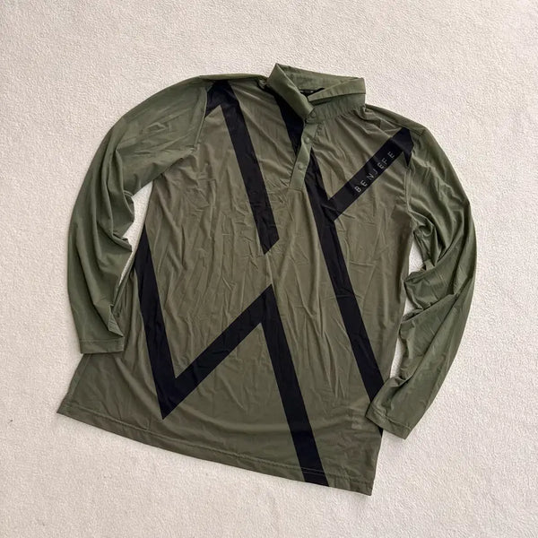 [BUNJANG] BENZEF Functional Long Sleeve Collar T-shirt 0713T2 / 105 벤제프 기능성 긴팔 카라티 0713T2