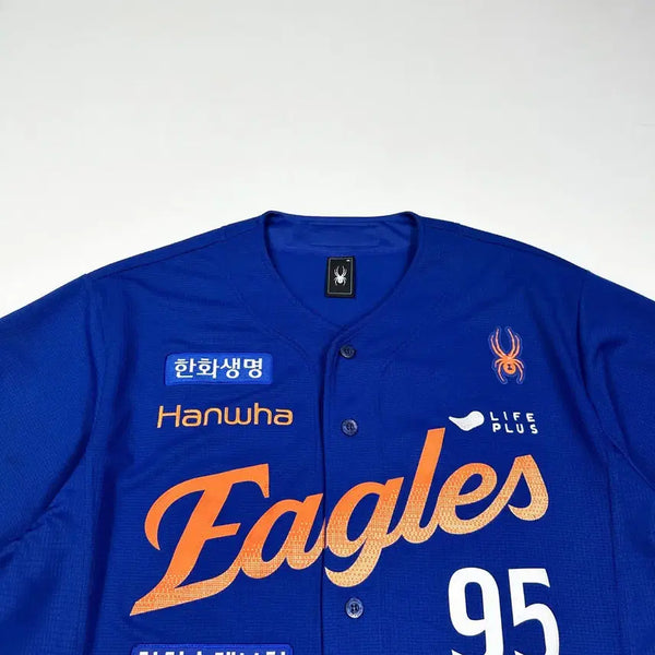 [BUNJANG] Spider Hanwha Eagles Hwang Young-mook Full Patch Baseball Jersey (3XL) / 스파이더 한화이글스 황영묵 풀마킹 야구유니폼 (3XL)