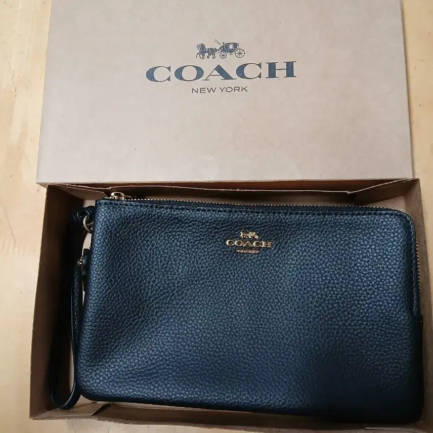 [BUNJANG] Coach Card Wallet Black / 코치 카드지갑 블랙
