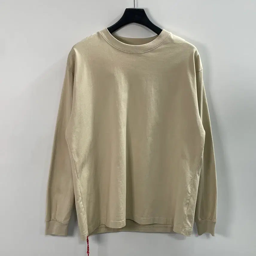 [BUNJANG] BEAMS Heavyweight Beige Long Sleeve T-Shirt / 빔즈 헤비웨이트 베이지 롱슬리브 긴팔티 (on.1232)