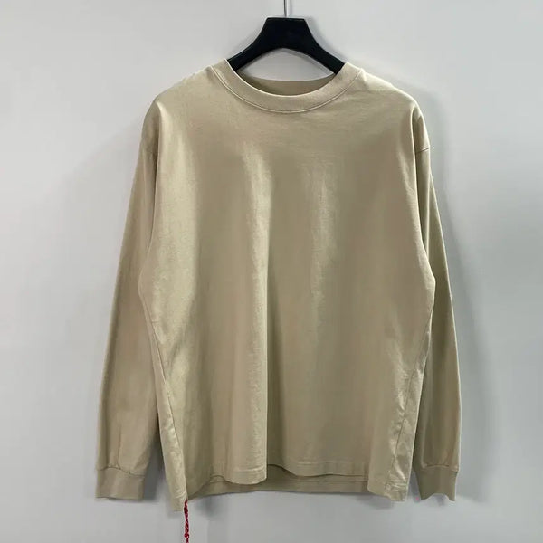 [BUNJANG] BEAMS Heavyweight Beige Long Sleeve T-Shirt / 빔즈 헤비웨이트 베이지 롱슬리브 긴팔티 (on.1232)