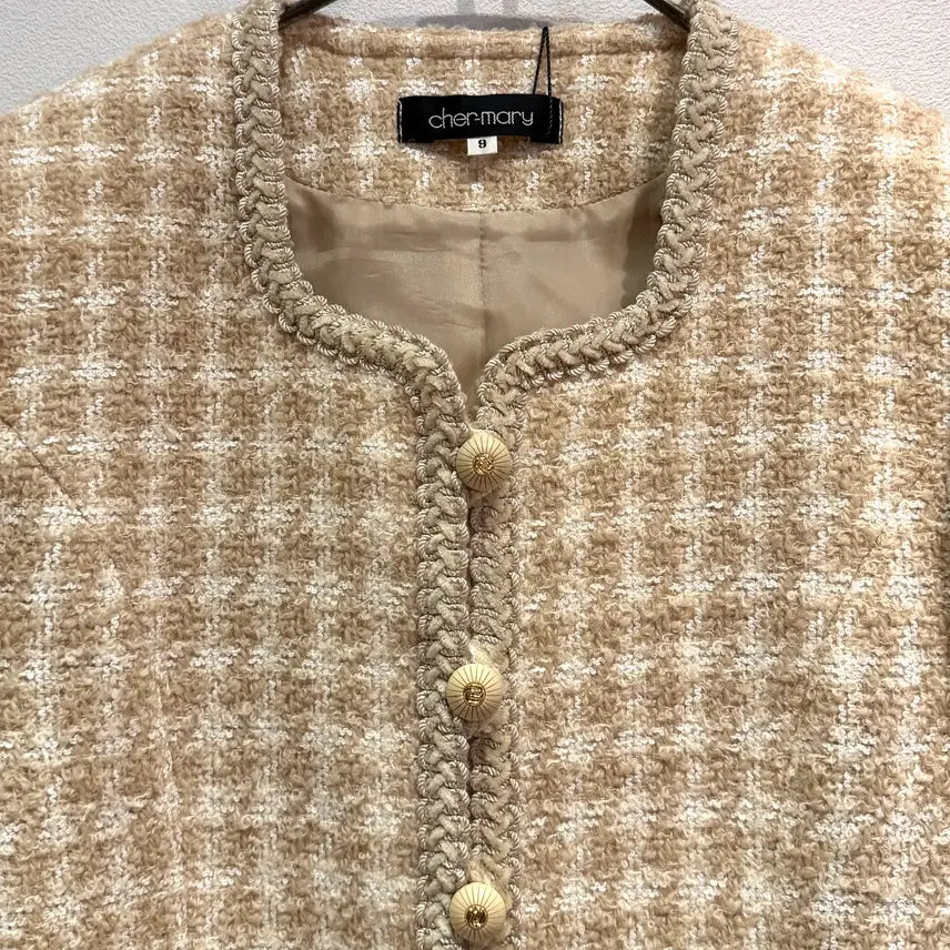 [BUNJANG] Cher-mary Wool Silk Tweed Jacket / Cher-mary Wool Silk Tweed Jacket