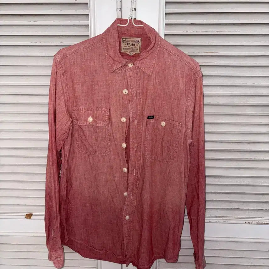[BUNJANG] Polo Ralph Lauren Oxford Shirt Red Pink / 폴로 랄프로렌 셔츠 레드 핑크