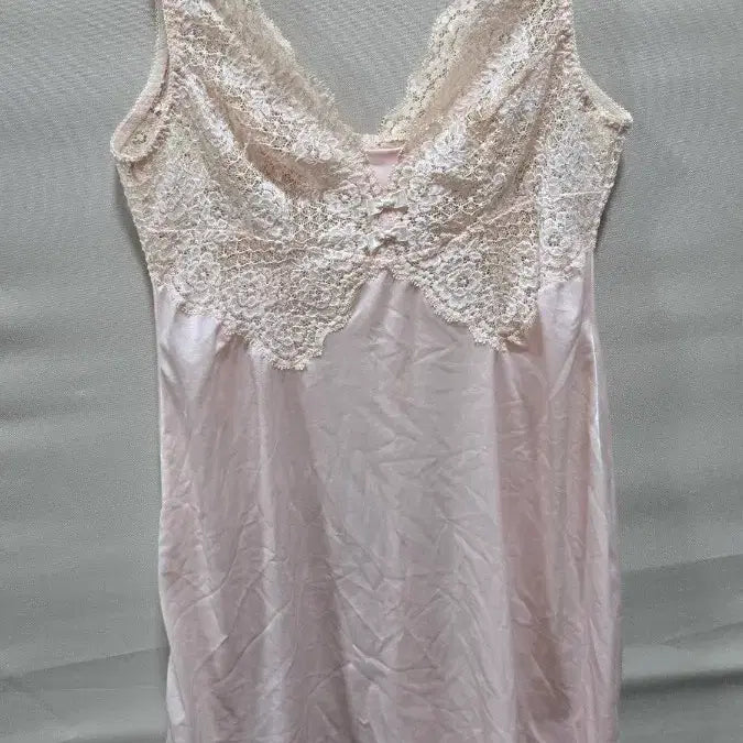 [BUNJANG] Lace Slip Dress (Pink, Size 90) / 레이스 슬립 핑크90