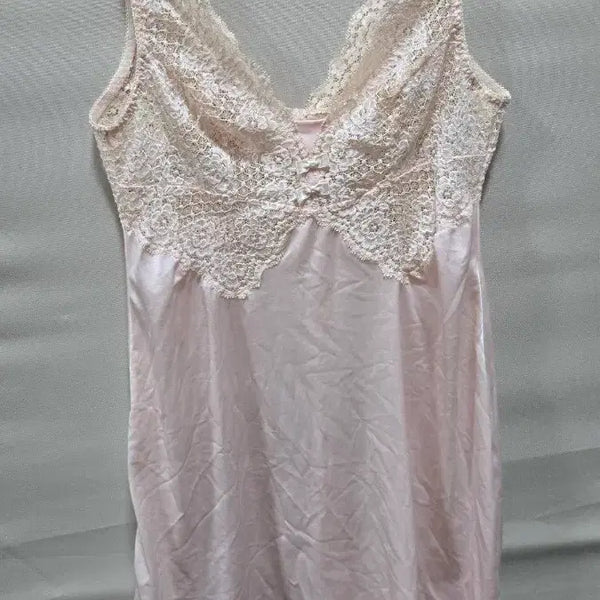 [BUNJANG] Lace Slip Dress (Pink, Size 90) / 레이스 슬립 핑크90