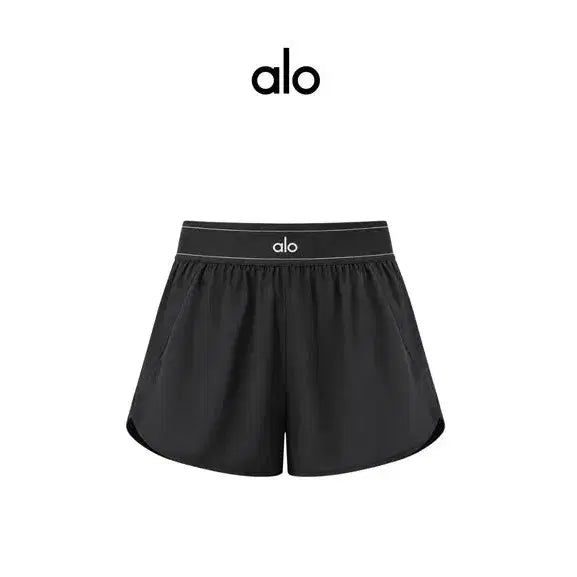 [BUNJANG] Alo Yoga Match Point Shorts Black / 알로 요가 매치 포인트 반바지