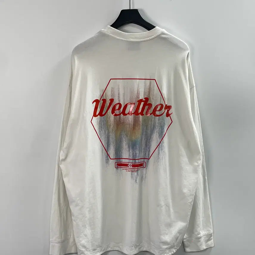 [BUNJANG] Solid Homme 23SS Weather Backprint Long Sleeve / 23ss 솔리드옴므 웨더 백프린팅 롱슬리브 (on.1106)