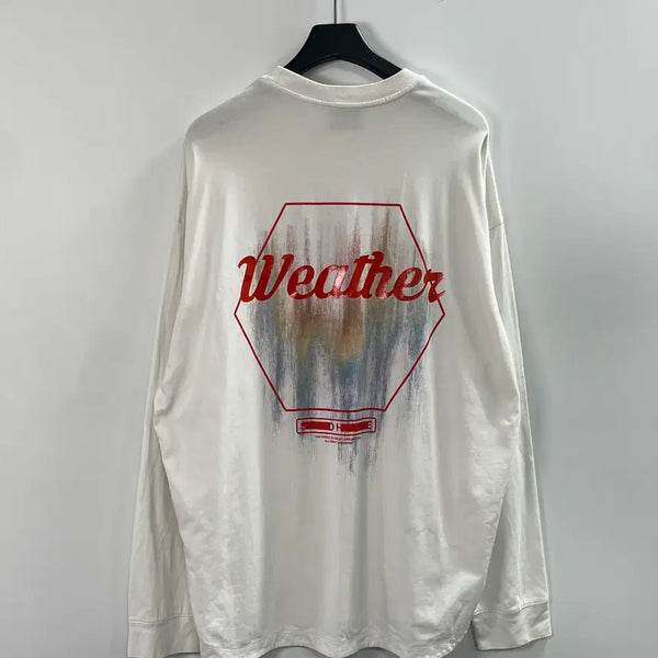 [BUNJANG] Solid Homme 23SS Weather Backprint Long Sleeve / 23ss 솔리드옴므 웨더 백프린팅 롱슬리브 (on.1106)