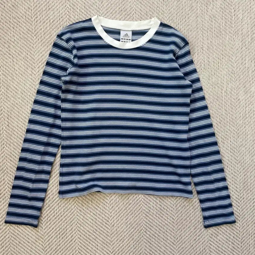[BUNJANG] Adidas Stripe Long Sleeve T-Shirt / 아디다스 스트라이프 롱슬리브