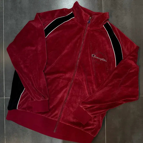 [BUNJANG] Champion Wine Velvet Jersey XL / Champion 와인 밸벳 져지