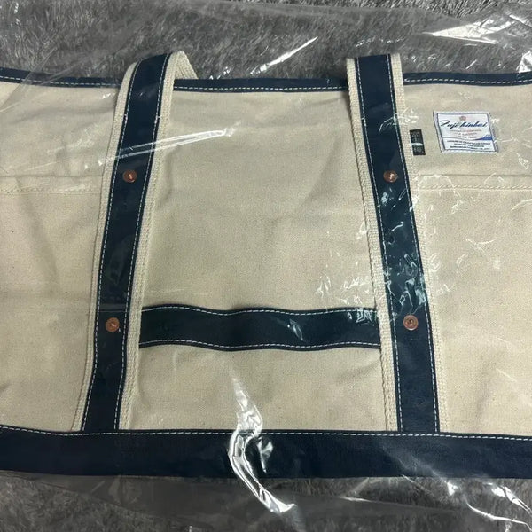 [BUNJANG] Kinch Outing Canvas Tote Bag Navy / 킨치 나들이 가방 캔버스백 토트백 크로스백 네이비