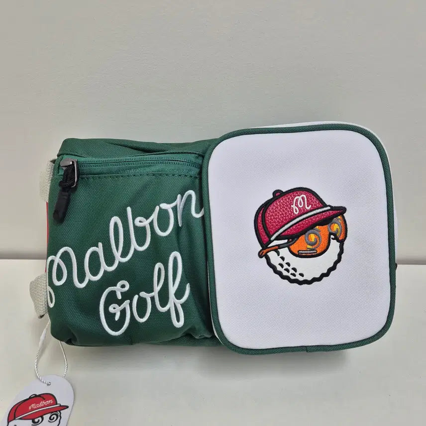 [BUNJANG] Malbon Green & White Pouch / 말본 그린화이트 파우치