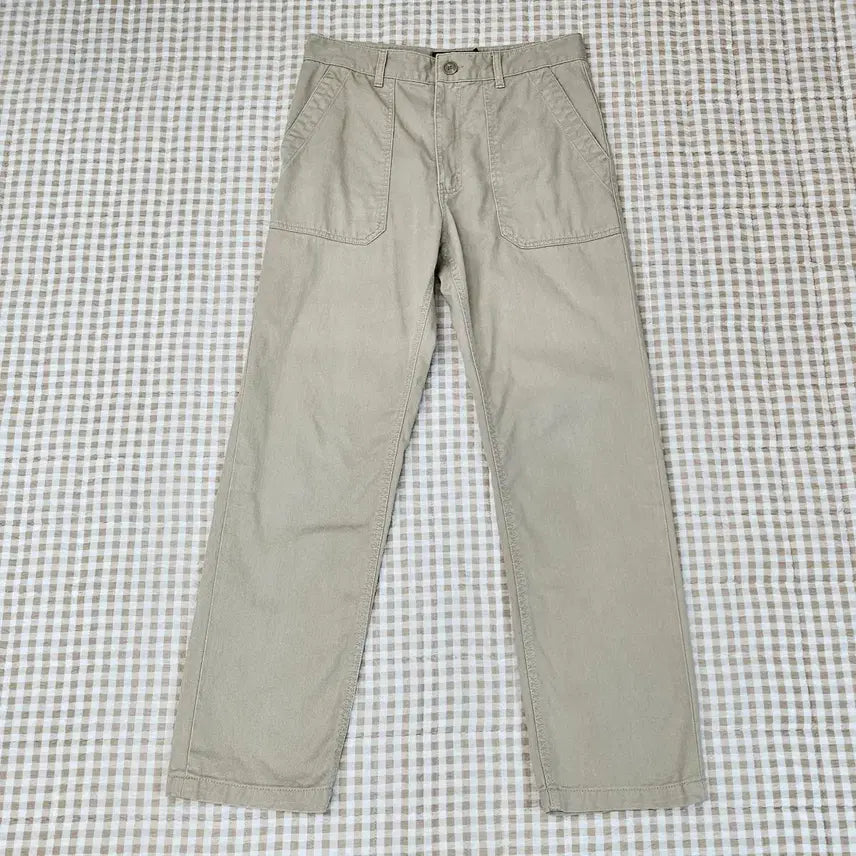[BUNJANG] Uniform Bridge Beige Cotton Pants Size 32 / 유니폼브릿지 면바지 남자32