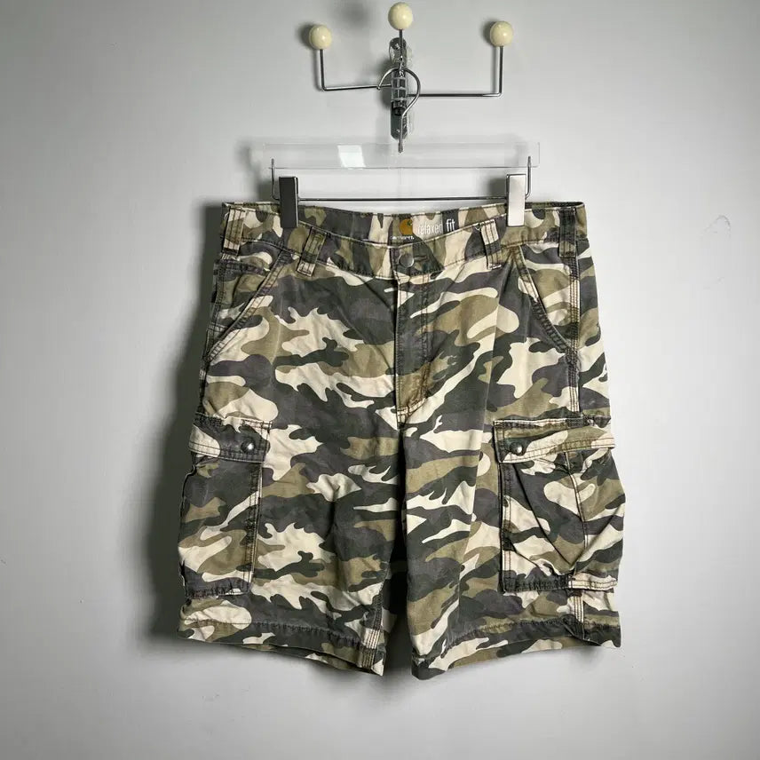[BUNJANG] Carhartt Vintage Camouflage Cargo Shorts (36) / Carhartt 칼하트 빈티지 카모플라쥬 카고 반바지 36