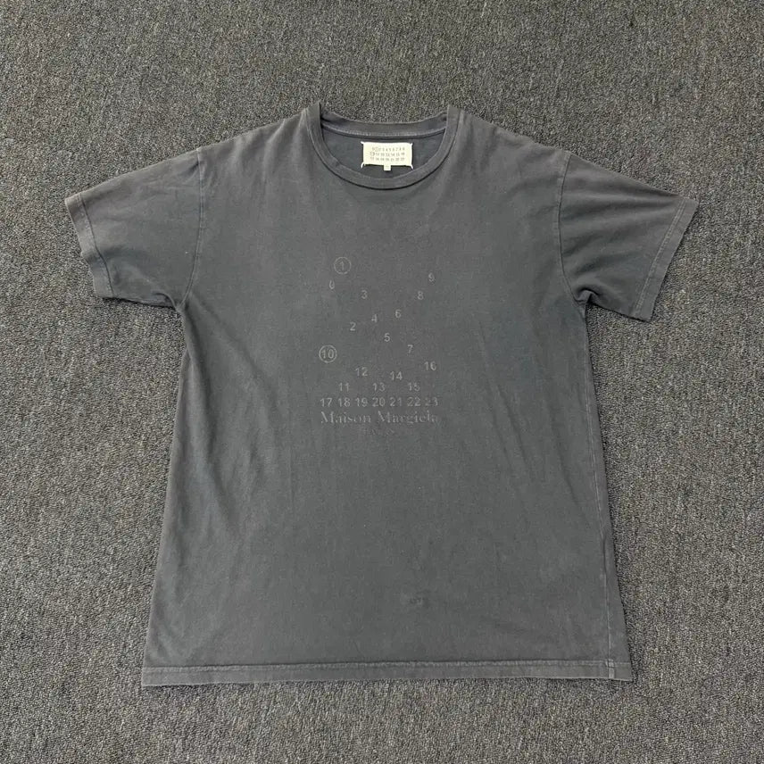 [BUNJANG] Maison Margiela Number Logo Stitch Short Sleeve T-Shirt / 메종 마르지엘라 넘버로고 스티치 반팔 티셔츠