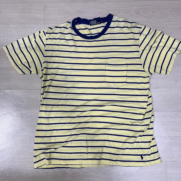 [BUNJANG] Polo Ralph Lauren 90s Border Stripe T-Shirt / Old PRL 90s 폴로 보더 스트라이프 티셔츠