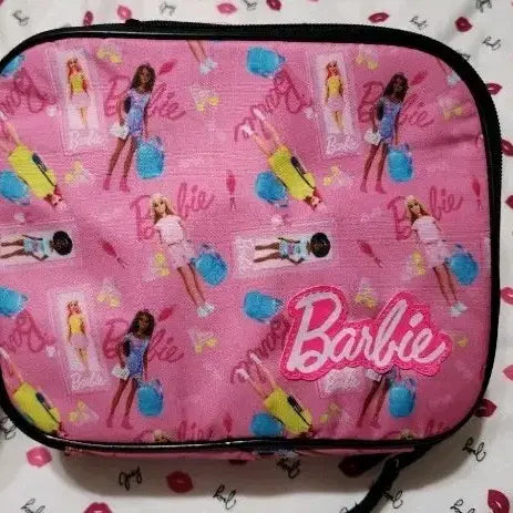 [BUNJANG] Barbie Pink Pouch Lunch Bag / 바비 파우치 핑크 수입 도시락가방
