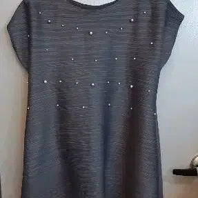 [BUNJANG] Crocodile Pleated Mini Dress (Length 81cm) / 크로커다일  플리츠 미니원피스 (기장81cm)상태깨끗해여 이뻐요